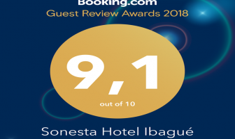 Premio Guest Review Award de Booking para el Hotel Sonesta Ibagué